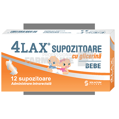 4 Lax Bebe Supozitoare cu glicerina 12 bucati