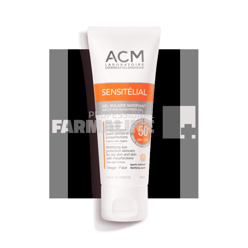 ACM Sensitelial Gel pentru protectie solara SPF50 40 ml