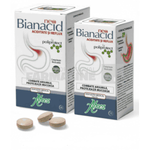 Aboca Pachet Neo Bianacid aciditate si reflux 45 comprimate + Neo Bianacid aciditate si reflux 14 comprimate Cadou