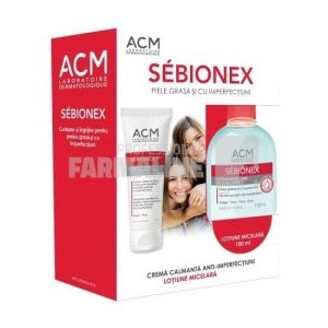 Shop 9 Acm Pachet Sebionex Trio Crema calmanta 40 ml + Sebionex Lotiune micelara 100 ml Cadou