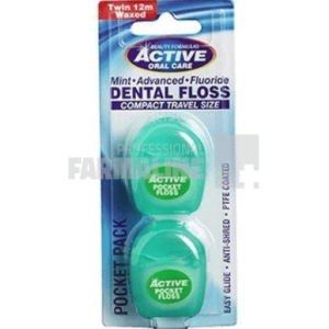 Active Oral Care Ata cu fluor si menta 2 bucati