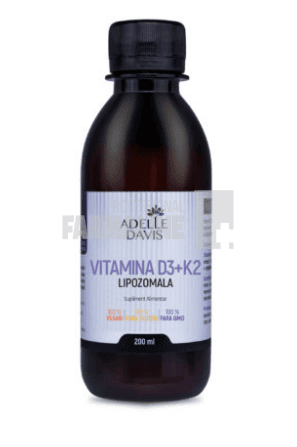 Adelle Davis Vitamina D3 + K2 Lipozomala 200 ml