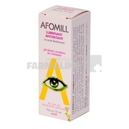 Afomill Lubrifiant-Antiiritant cu Acid Hialuronic 10 ml