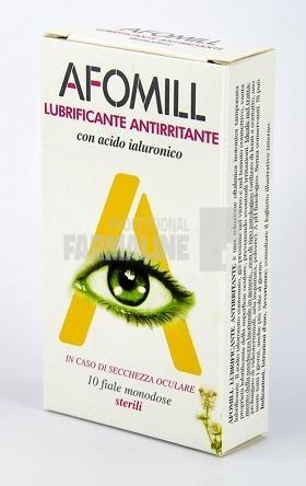 Afomill Lubrifiant-Antiiritant cu Acid Hialuronic 10 monodoze