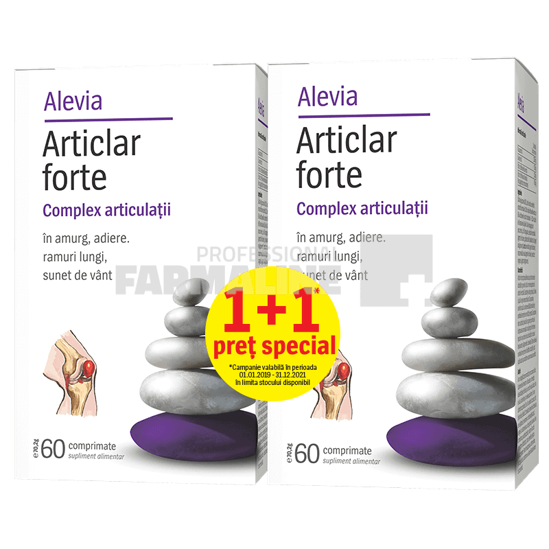 Alevia Articlar Forte 60 comprimate 1+1 Cadou
