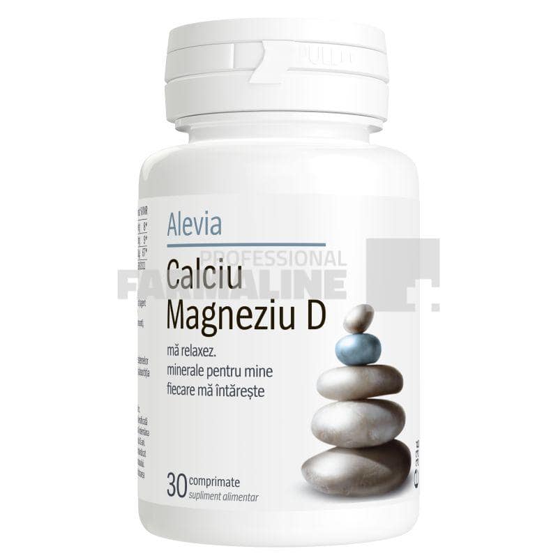 Alevia Calciu Magneziu D 30 comprimate
