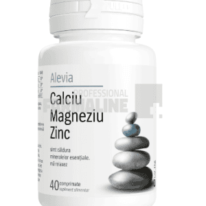 Alevia Calciu Magneziu Zinc 40 comprimate
