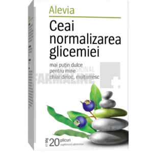 Alevia Ceai normalizarea glicemiei 20 plicuri