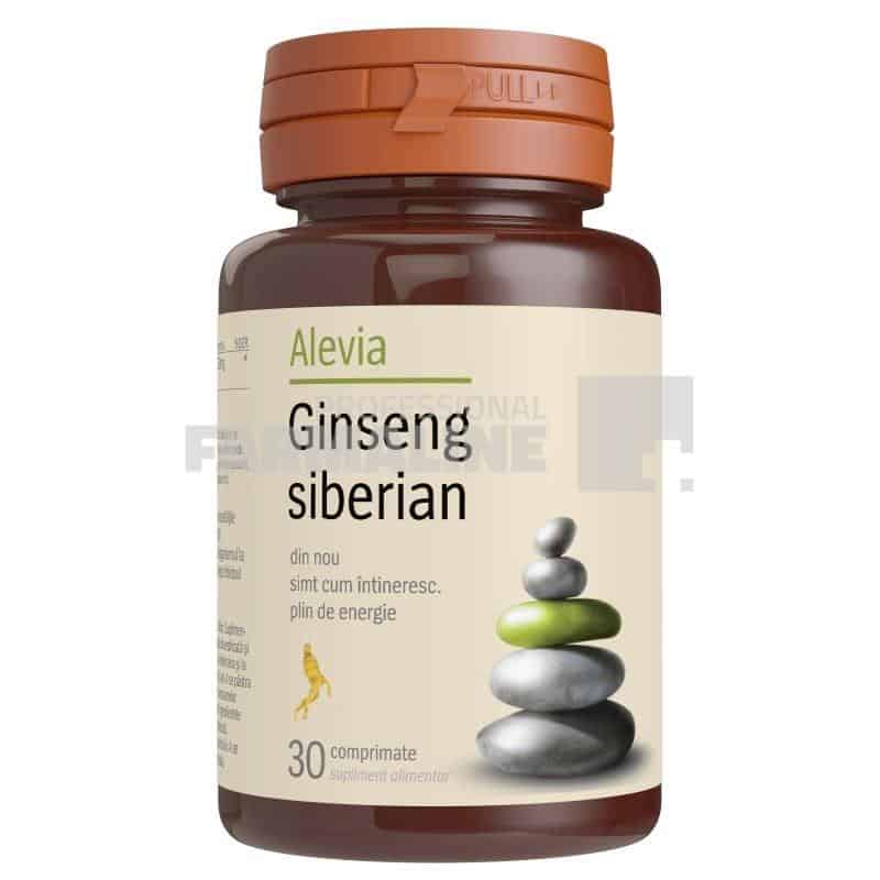 Alevia Ginseng siberian 30 comprimate