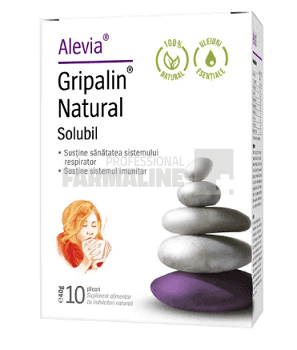 Alevia Gripalin Natural solubil 10 plicuri