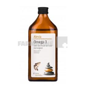 Alevia Omega 3 Ulei din ficat de cod norvegian 500 ml