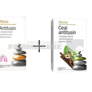 Alevia Pachet Antitusin 20 comprimate + Ceai Antitusin 20 plicuri Gratis