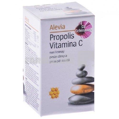 Alevia Propolis Vitamina C cu Echinaceea 20 comprimate