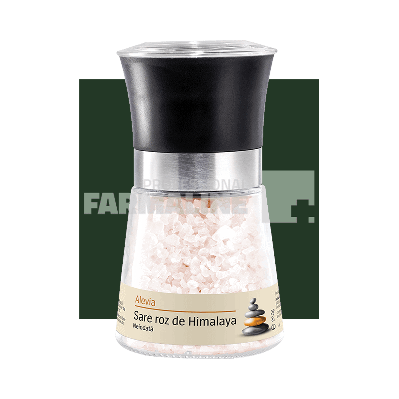 Alevia Rasnita cu sare roz de himalaya cristale neiodata 200 g