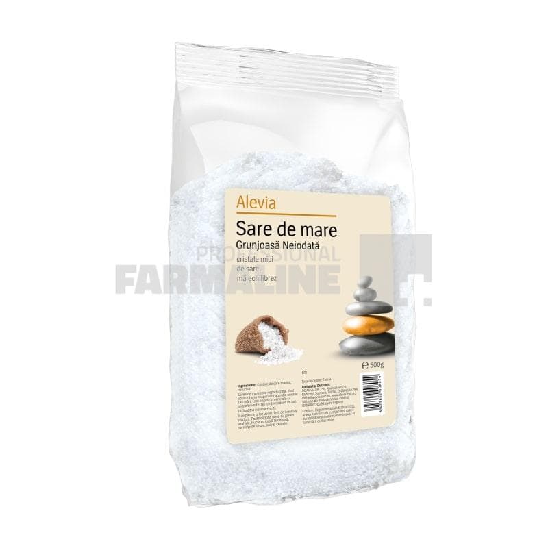 Alevia Sare de mare grunjoasa neiodata 500 g
