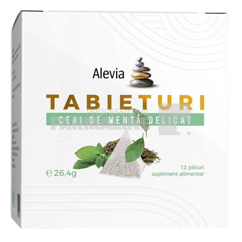 Alevia Tabieturi Ceai de Menta delicat 12 plicuri