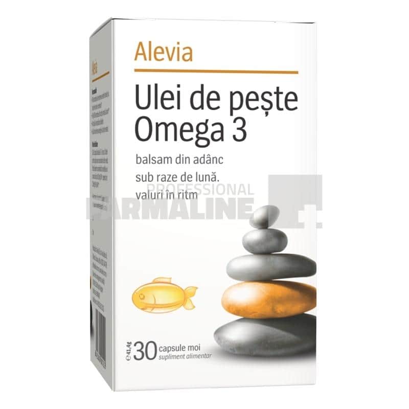 Alevia Ulei de pește Omega 3 30 capsule