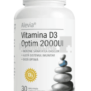 Alevia Vitamina D3 Optim 2000 U.I. 30 comprimate - Promo