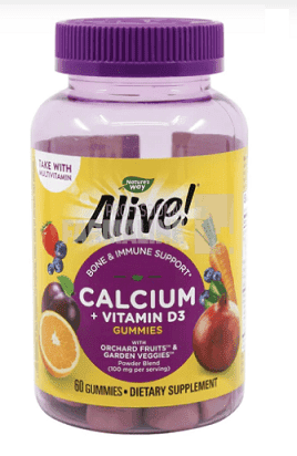 Alive! Calcium + D3 Gummies 50 jeleuri