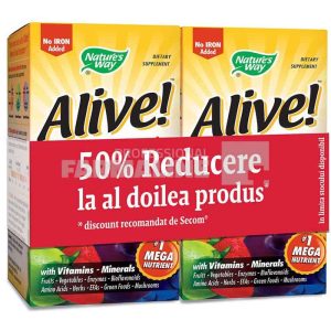 Alive! fara fier 30 tablete 1 + 1 50% din al II lea