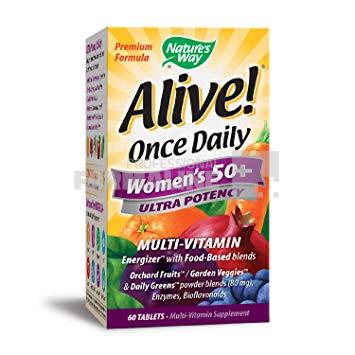 Alive!Once Daily Women's 50 + Ultra Potency 30 tablete