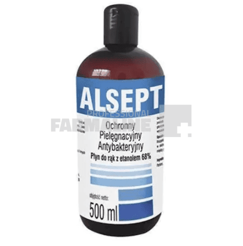 Alsept Solutie antibacteriana 68% alcool 500 ml 1 Alsept Solutie antibacteriana 68% alcool 500 ml