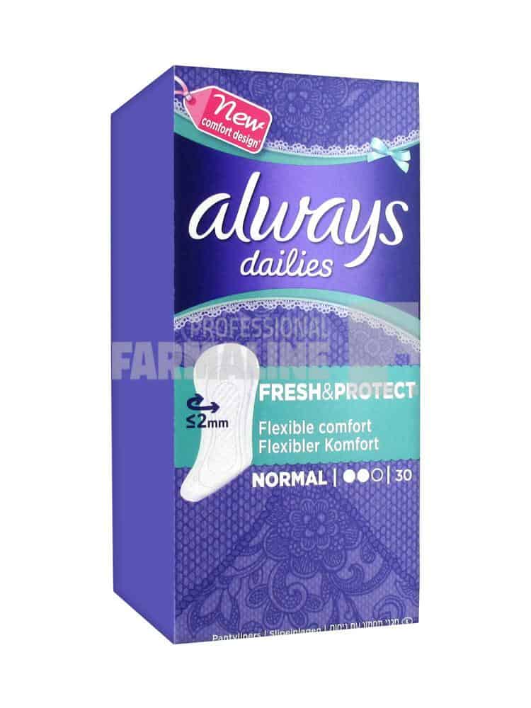 Always Dailies Fresh & Protect normal 30 bucati 1 Always Dailies Fresh & Protect normal 30 bucati