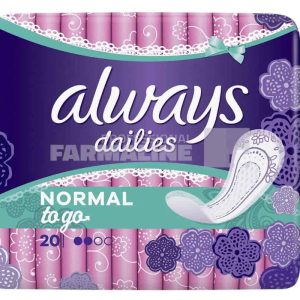 Always Dailies Singles To Go Normal 20 bucati