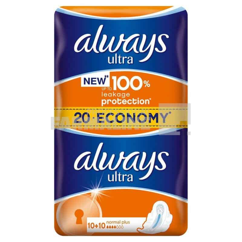 Always Ultra Normal Plus Duo Absorbante 20 bucati
