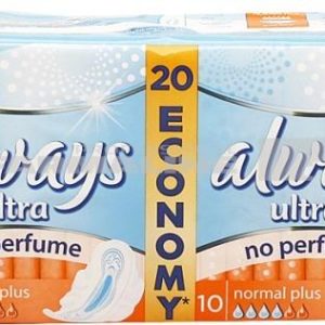 Always Ultra Normal Plus Duo Absorbante fara parfum 20 bucati