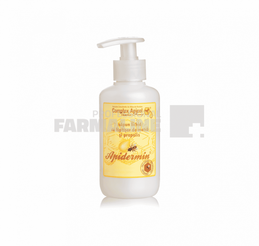 Apidermin Sapun lichid cu Laptisor de matca si Propolis 200 ml 1 Apidermin Sapun lichid cu Laptisor de matca si Propolis 200 ml