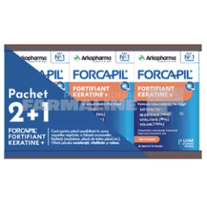 Arkopharma Forcapil Fortifiant Keratine+ 60 capsule oferta 2+1