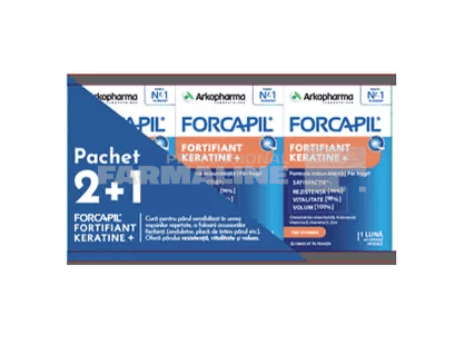 Arkopharma Forcapil Fortifiant Keratine+ 60 capsule oferta 2+1 1 Arkopharma Forcapil Fortifiant Keratine+ 60 capsule oferta 2+1