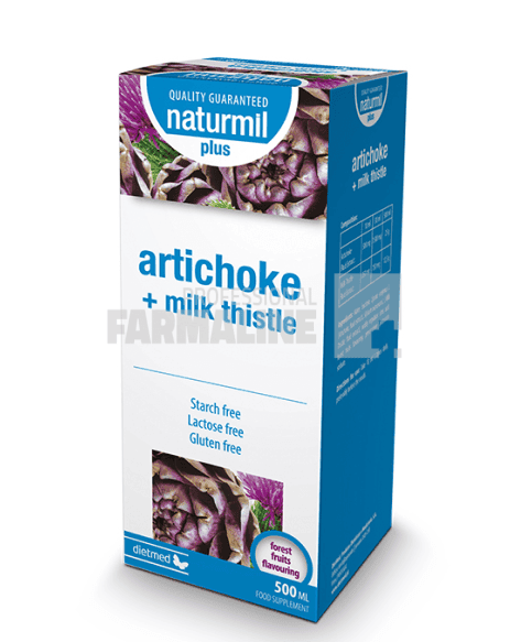 Artichoke + Milk Thistle Plus Solutie Orala 500 ml 1 Artichoke + Milk Thistle Plus Solutie Orala 500 ml