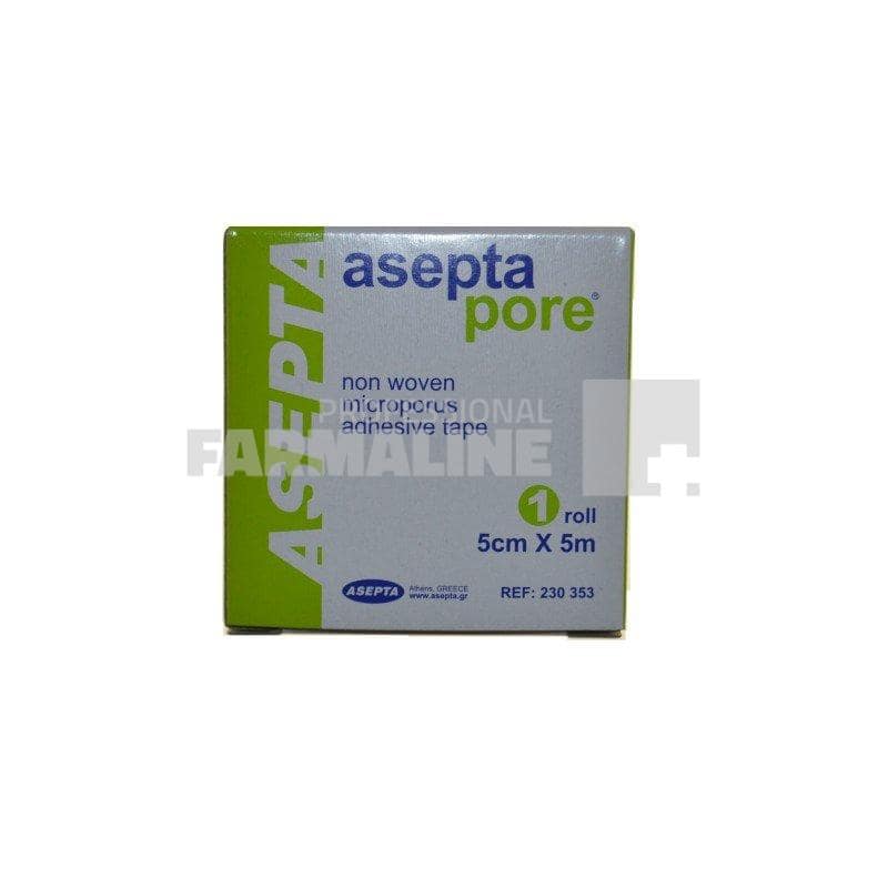 Asepta Leucoplast hartie 5 cm x 5 cm
