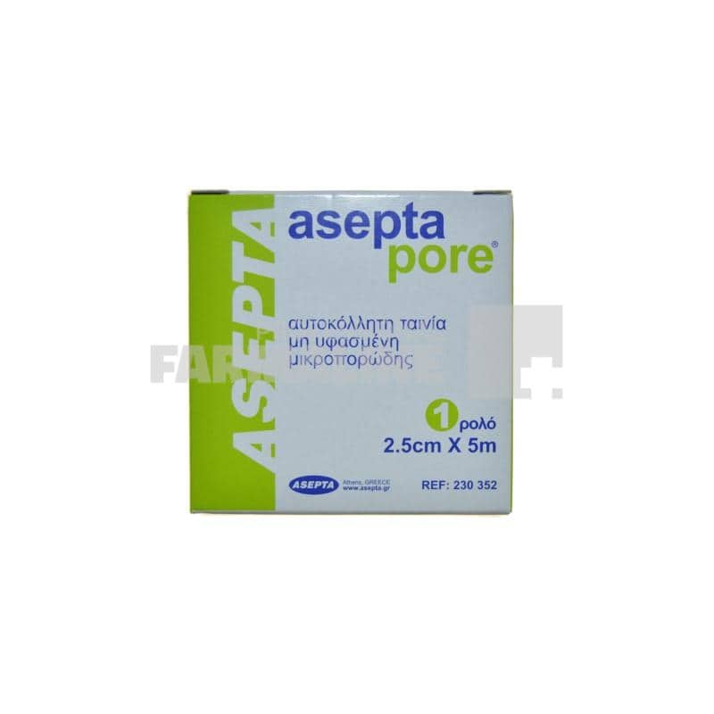 Asepta Leucoplast panza 2.5 cm x 5 cm
