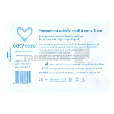 Asepta Pansament adeziv steril 6 cm x 8 cm