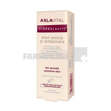 Aslavital Mineralactiv Crema antirid si antipolare contur ochi si buze 15 ml