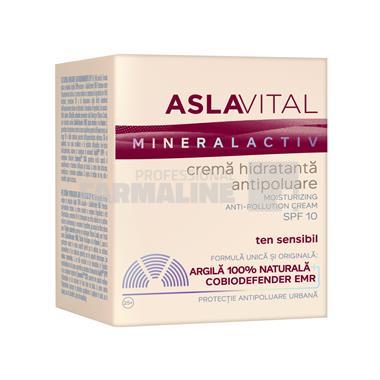 Aslavital Mineralactiv Crema hidratantă antipoluare SPF10 50 ml