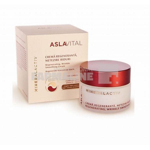 Aslavital Mineralactiv Crema regeneranta si netezire riduri ten sensibil 50 ml