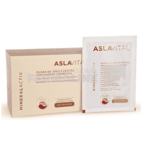 Aslavital Mineralactiv Pudra argila 10 plicuri
