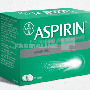 Aspirin 500 mg drajeuri – ofertă, preț și specificații