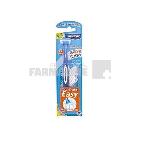 Ata dentara cu maner Easy Flosser Wisdom 6188 cu 25 rezerve