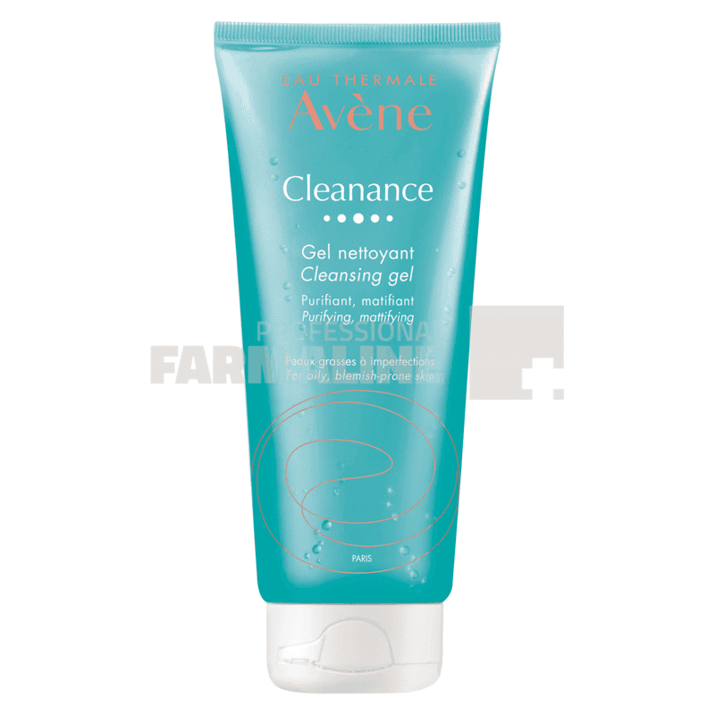 Avene Cleanance Gel de curatare ten gras 200 ml