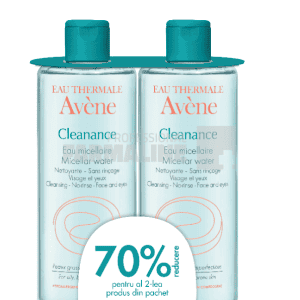 Avene Cleanance Lotiune micelara 400 ml 1 + 1 70% din al II-lea