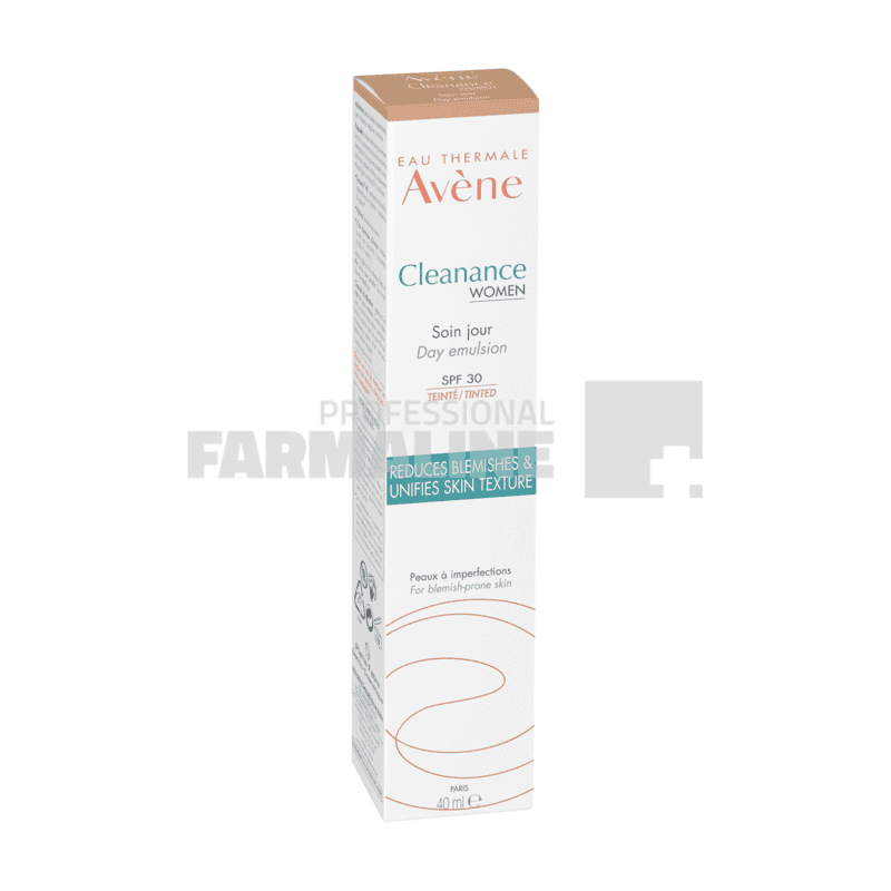Avene Cleanance Women emulsie de zi SPF30 nuantatoare 40 ml
