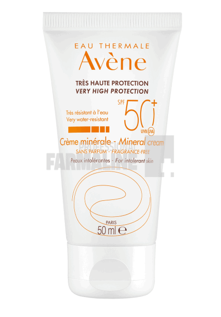 Avene Crema minerala fara parfum SPF 50 50 ml 1 Avene Crema minerala fara parfum SPF 50 50 ml