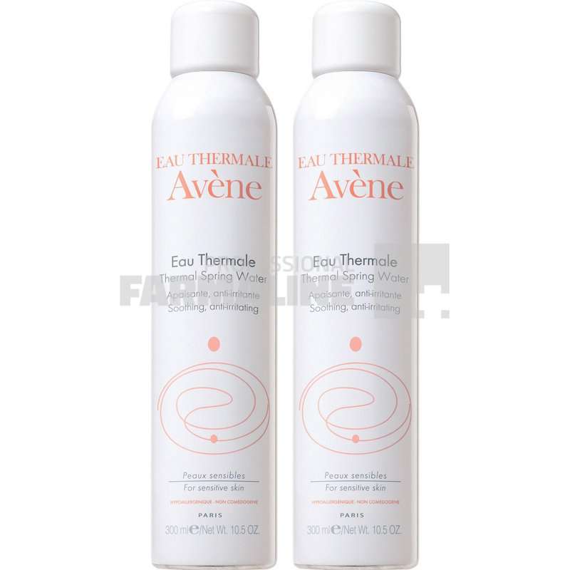 Avene Pachet Apa termala 300 ml Oferta 1 + 1 - 70% La al II -lea