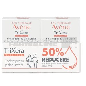 Avene Pachet Trixera Nutrition Sapun cold cream 100g + 50% reducere la al doilea produs
