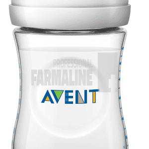 Avent SCF033/17 Natural Biberon tetina 2 orificii 1+ luni 260 ml